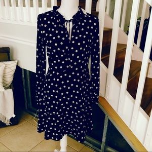 NWT Loft Navy Blue Long Sleeve Dress